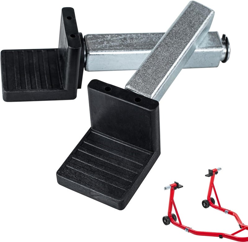 Donext Spool Lift Stand Attachments for Rear Sportbike Motorcycle Stands (Attachment ONLY), L-Shaped Adapter 1 Pair - Image 1